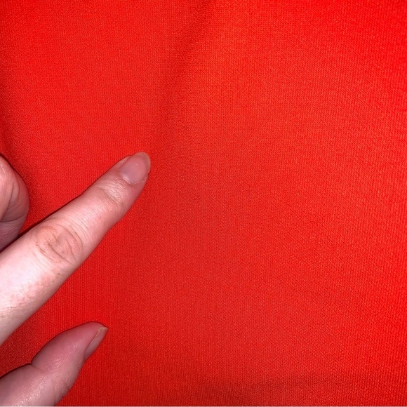 Elizabeth And James Elle Mock Neck Mini Dress Orange 6 - Picture 8 of 9